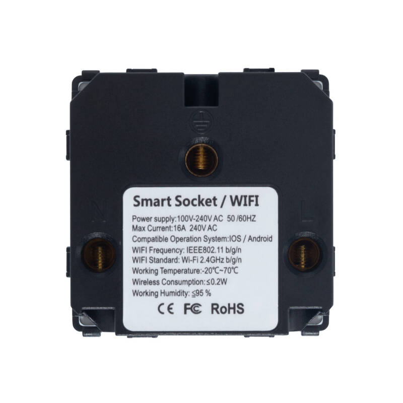 Enchufe Tipo F Schuko WiFi con Marco PC