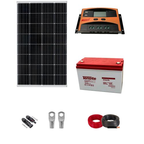 Kit Solar Autoinstalable con Batería 200W