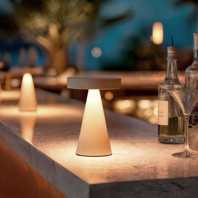 Lámpara de Mesa LED Metal Inalámbrica para Exterior Catinca