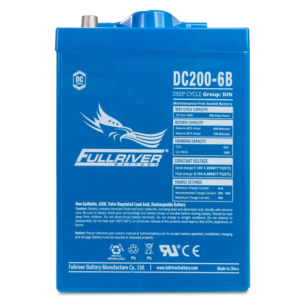 Batería 6v AGM Solar 200Ah C20 Monobloc Fullriver DC200-6B