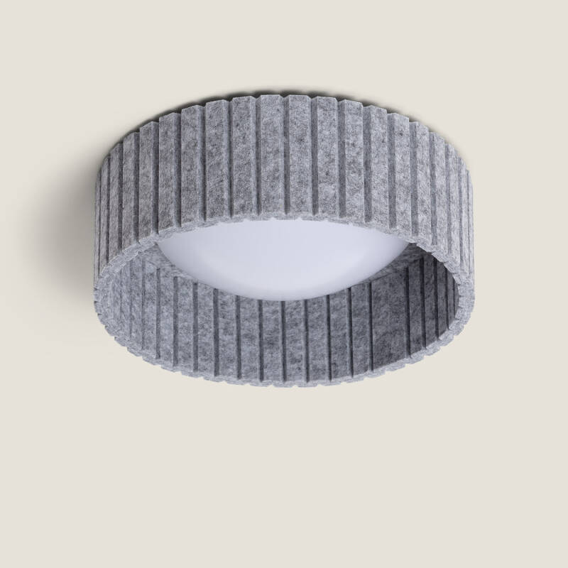 Plafón LED Acústico 9W Circular Fieltro Ø300 mm CCT Seleccionable Kaptyn