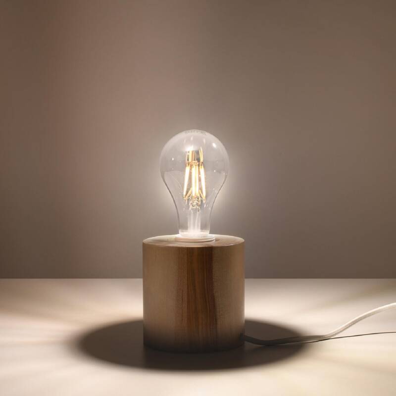 Lámpara de Mesa Salgado Madera SOLLUX