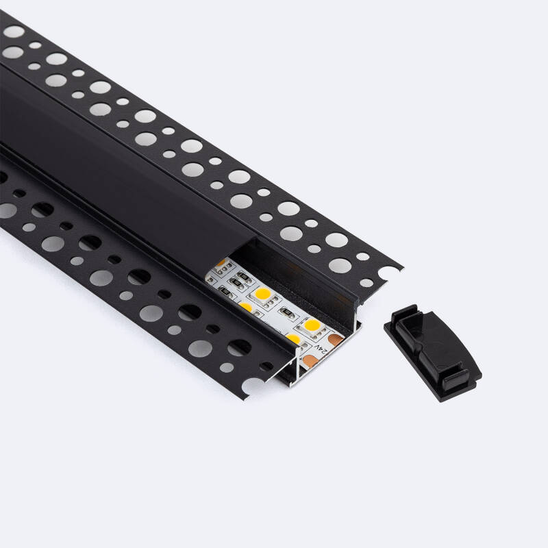 Perfil Aluminio Integrado en Escayola/Pladur para Tira LED hasta 20 mm