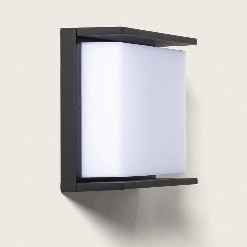 Aplique de Pared Exterior LED 18W Iluminación Cuadrado Negro Rimen IP65