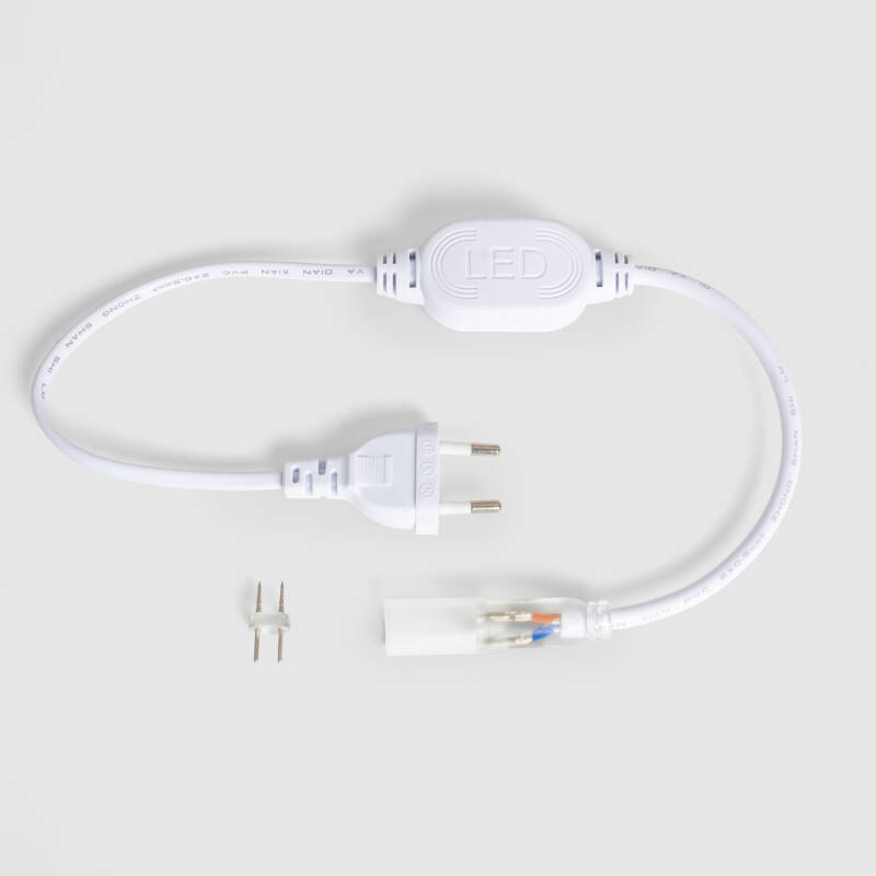 Cable Rectificador Manguera LED Redonda 220V AC IP65 Corte 100 cm