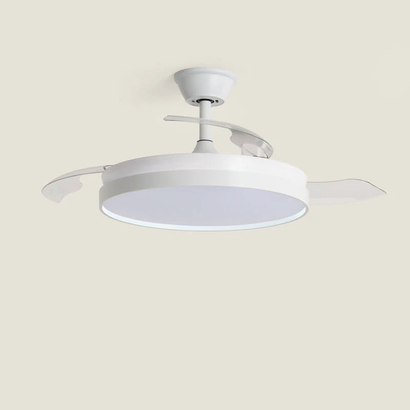 Ventilador de Techo con luz Silencioso DC aspas retráctiles Kaios