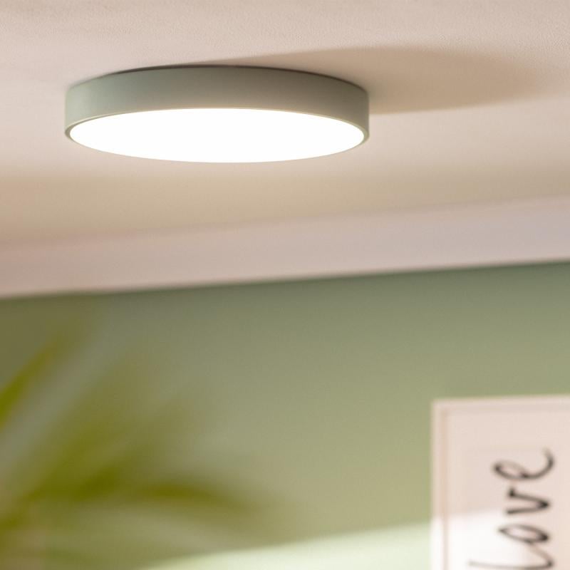 Plafón LED 24W Circular Metal Ø400 mm CCT Seleccionable Iris