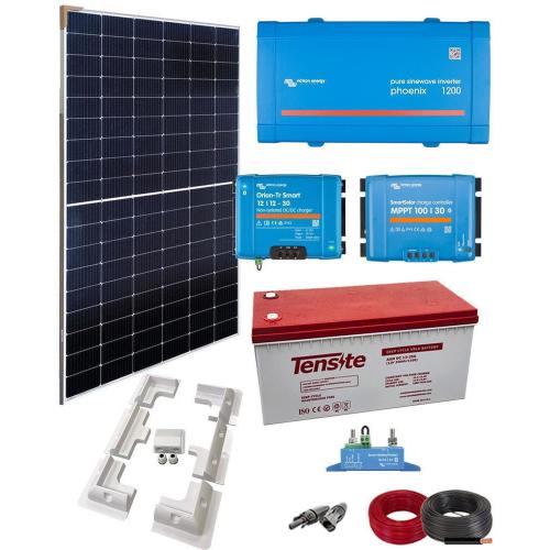 Kit Placa Solar Autocaravana Victron 1200W 12V 2000Whdia