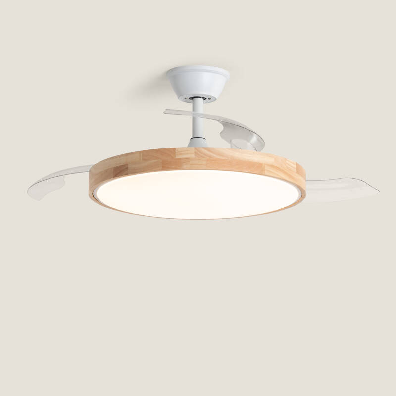Ventilador de Techo con luz Silencioso DC aspas retráctiles Dari