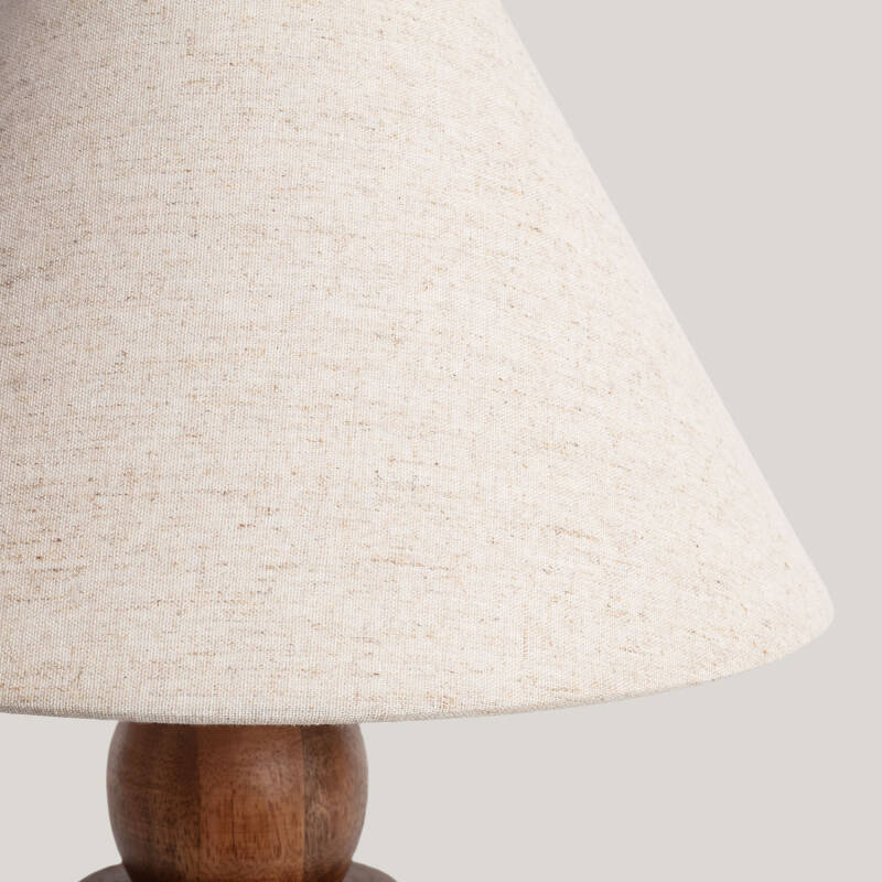 Lámpara de Mesa Madera Adah ILUZZIA