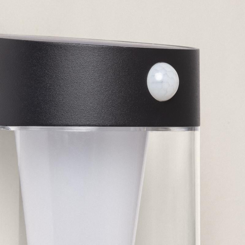 Aplique de Pared Exterior Solar LED 1,5W Aluminio con Sensor de Movimiento Efren
