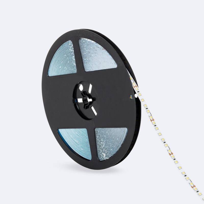 Tira LED 24V SMD 120 LED/m Bobina 20m 10W/m 1100lm/m Ancho 8mm Corte 5cm IP20