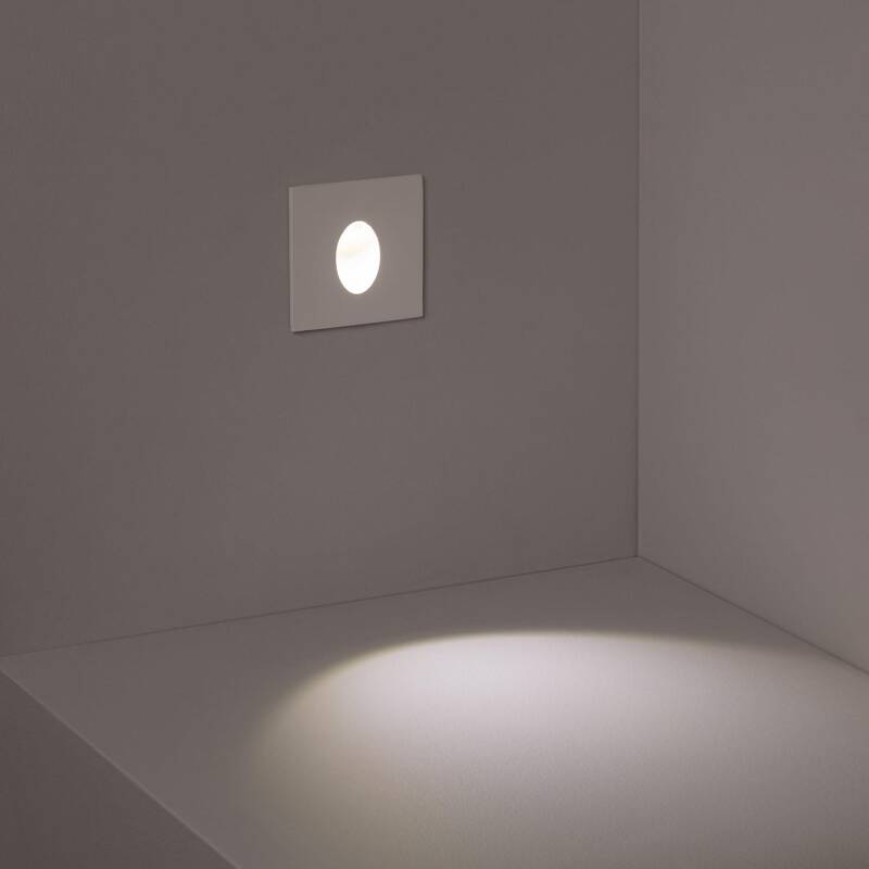 Baliza LED Empotrable Pared Cuadrado Adam
