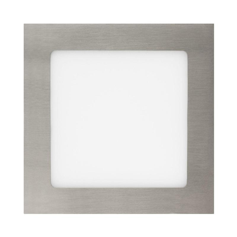 Placa LED 12W Cuadrada SuperSlim Corte 155x155 mm Silver
