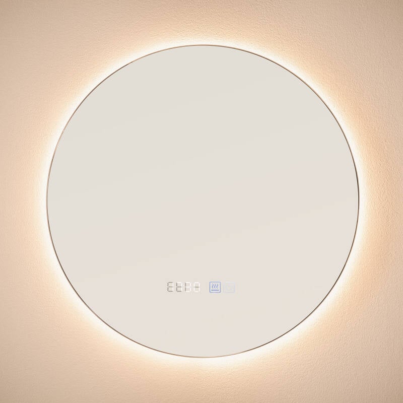 Espejo Baño con Luz LED y Antivaho Ø45 cm Volpe