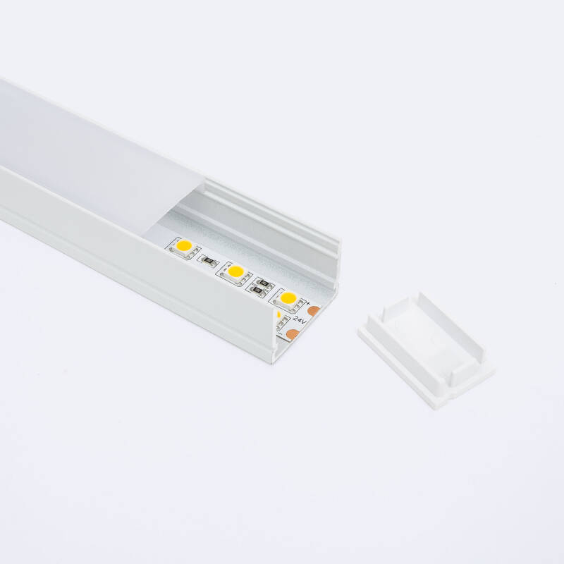 Perfil Aluminio Superficie para Tira LED hasta 22 mm