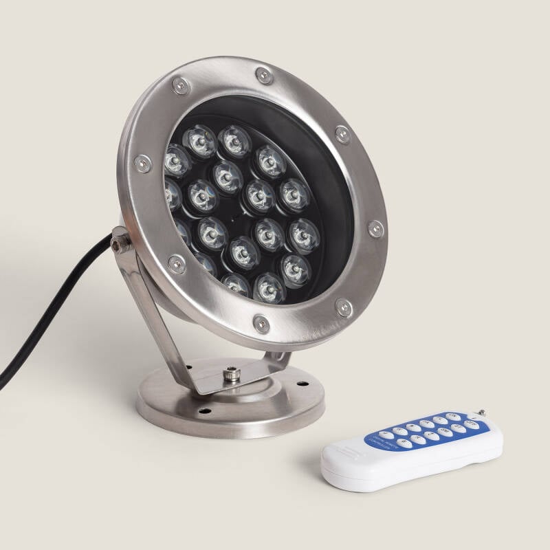 Foco Sumergible LED RGB 18W Superficie 12V DC IP68