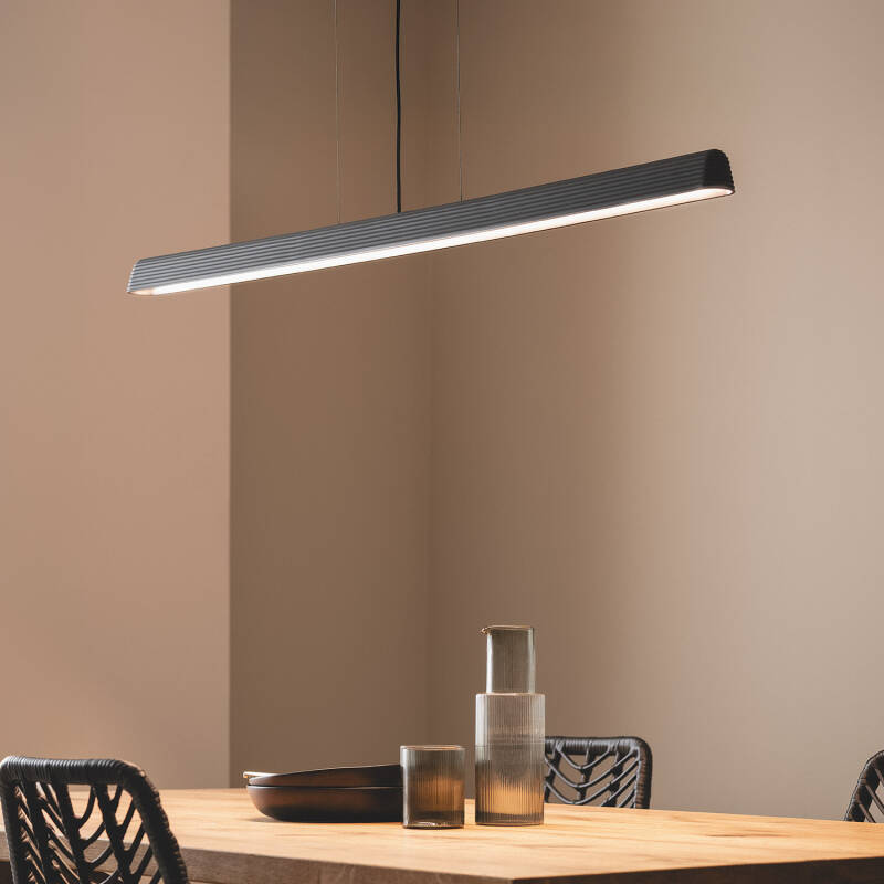 Lámpara Colgante Lineal LED 24W Yeso CCT Seleccionable Kirnber