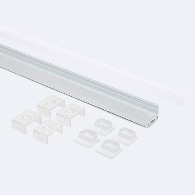 Perfil Aluminio Superficie para Tira LED hasta 13 mm