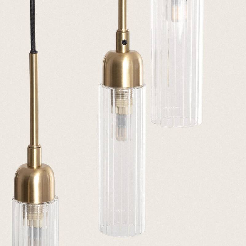Lámpara Colgante Metal y Cristal Sest Iraide