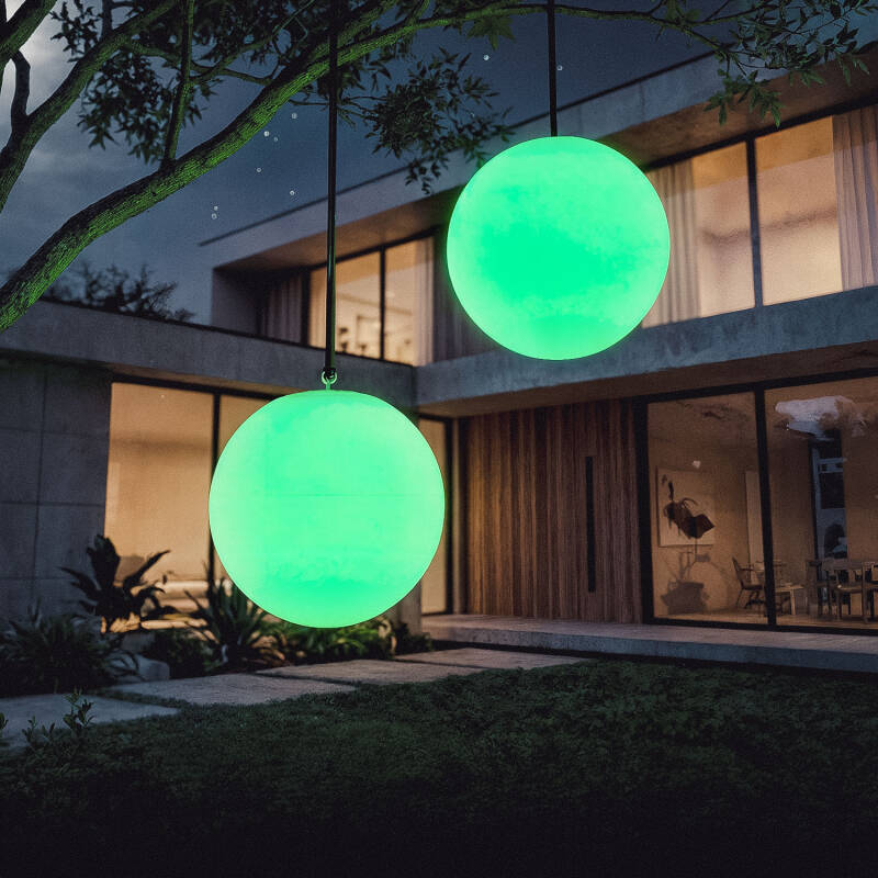 Lámpara Colgante Esférica Decorativa Bola de Luz Led Evan Orb