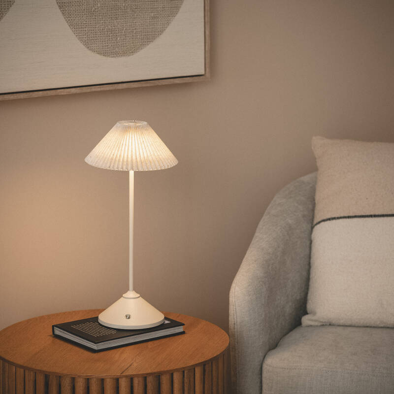 Lámpara de Mesa LED Portátil Metal con Batería USB Recargable Denwa
