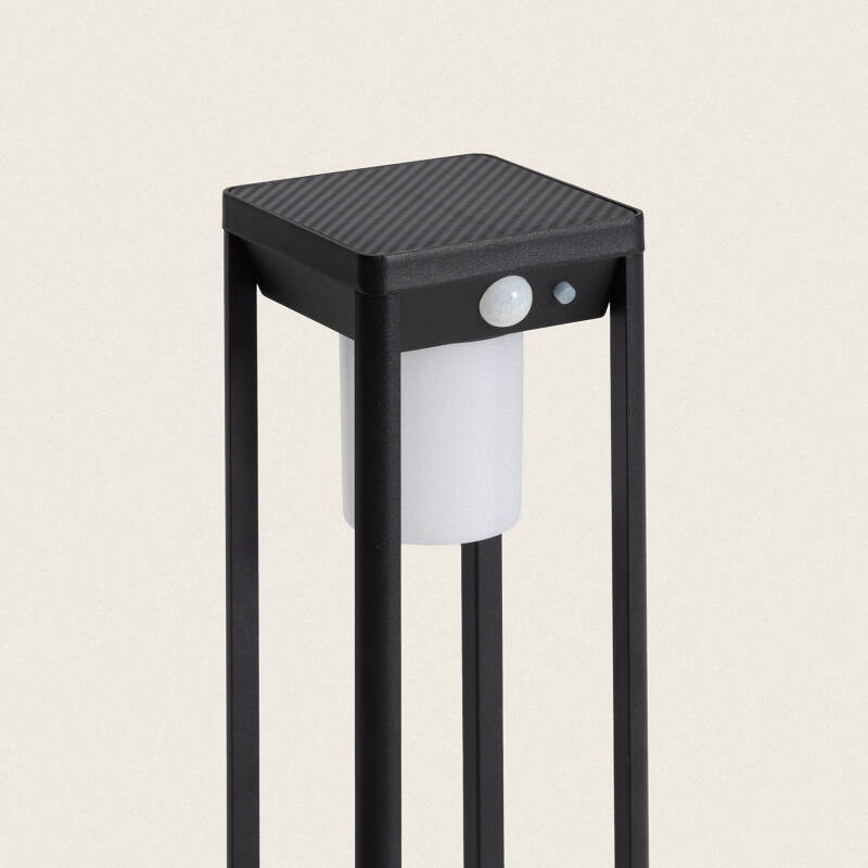 Baliza de Pie Exterior Solar LED 2,5W 40cm Aluminio con Sensor de Movimiento Devah
