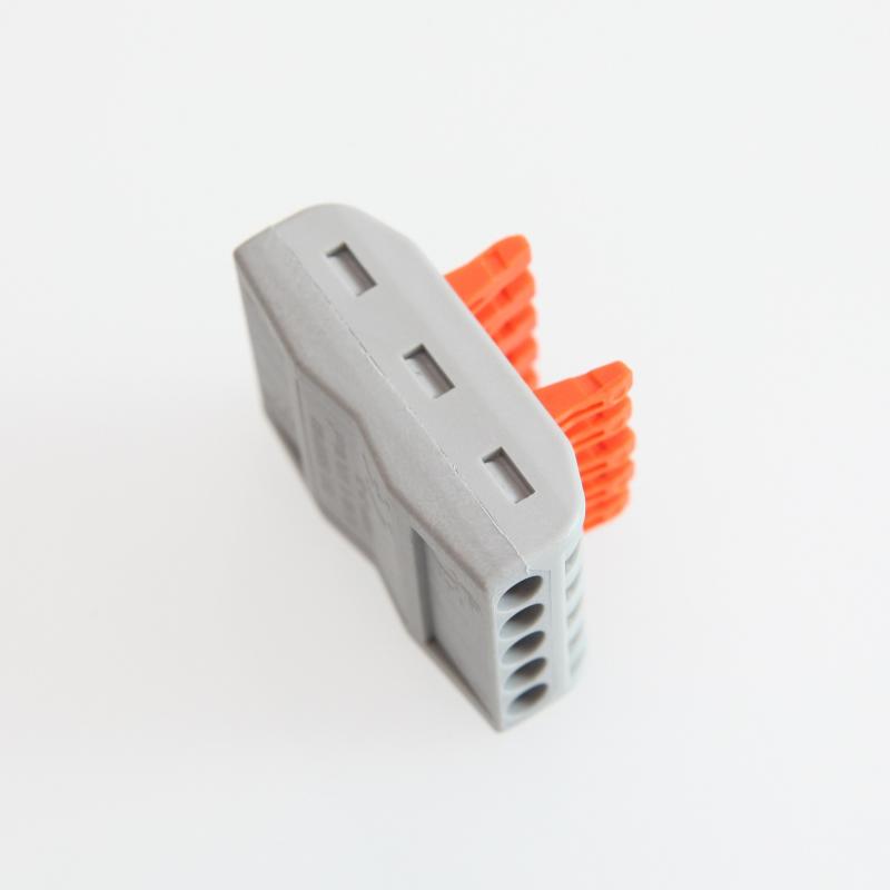 Pack 5 Conectores Rápidos 5 Entradas y 5 Salidas SPL-5 para Cable Eléctrico de 0.08-4mm²