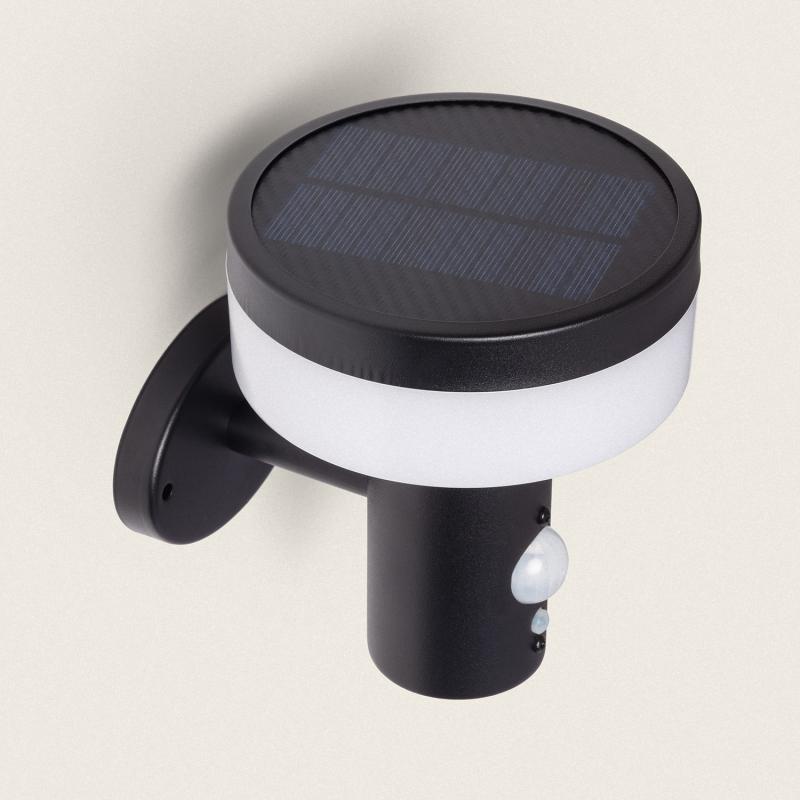 Aplique de Pared Exterior Solar LED 1,5W Acero Inoxidable con Sensor de Movimiento Ashier