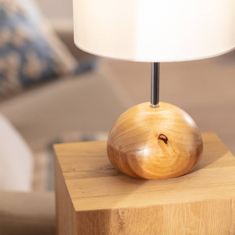 Lámpara de Mesa de Madera Gulbi