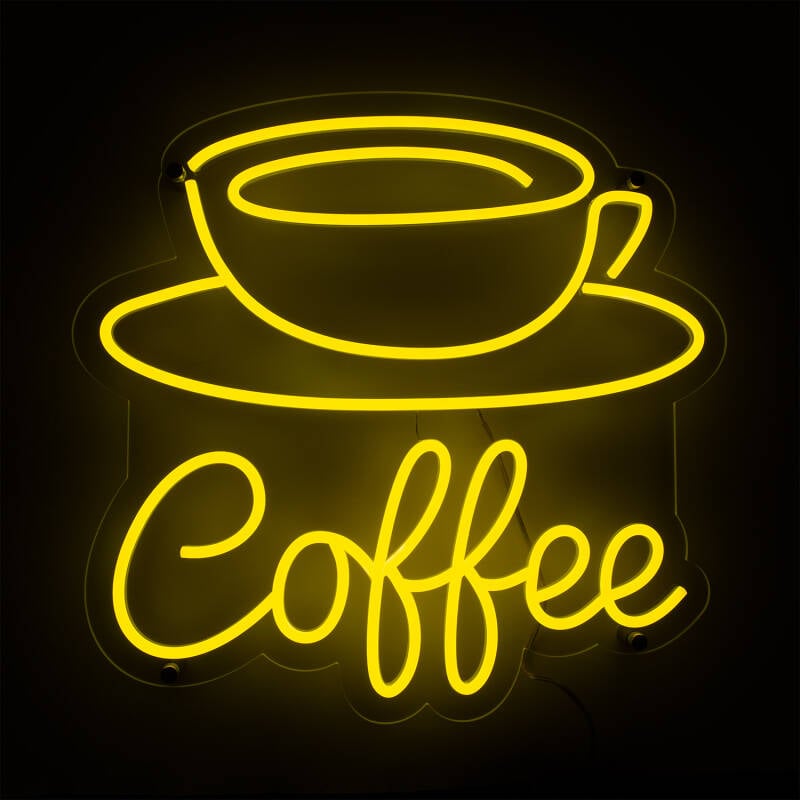 Cartel Neón LED Coffee
