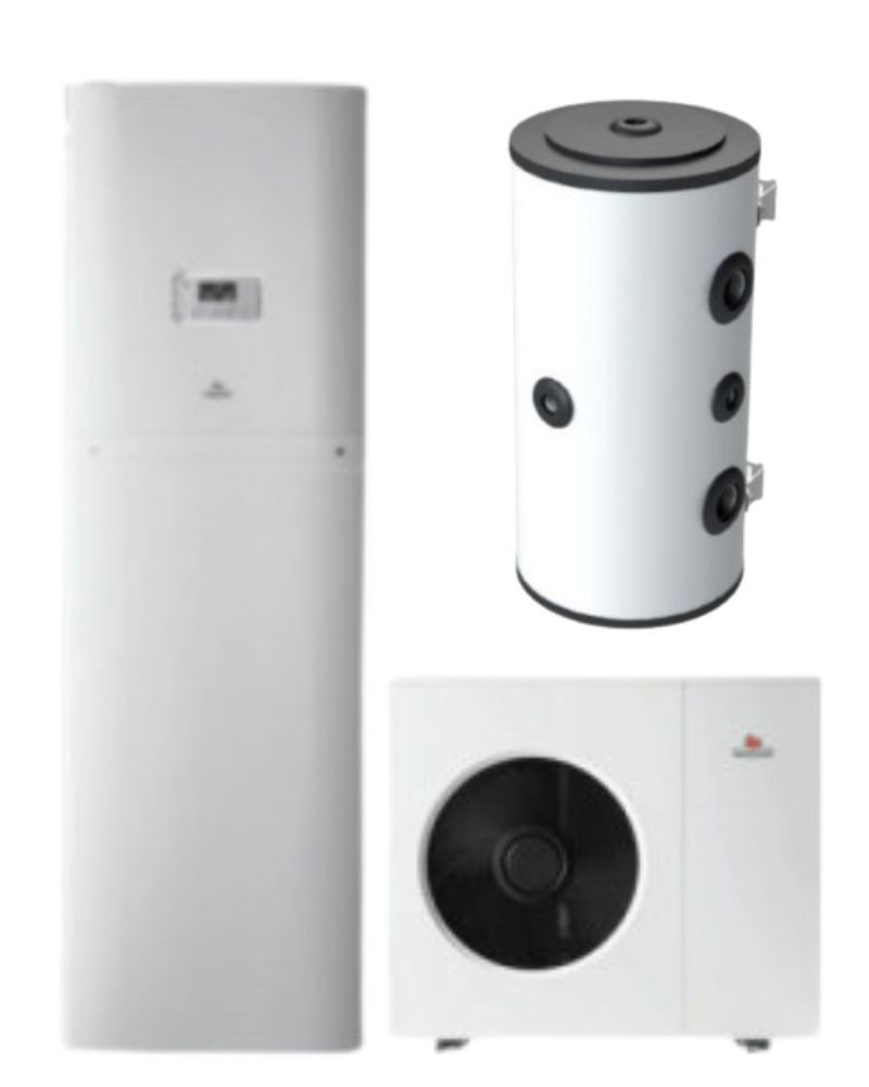 Kit Aerotermia Bibloc 4,4kW Saunier Duval para ACS 50L