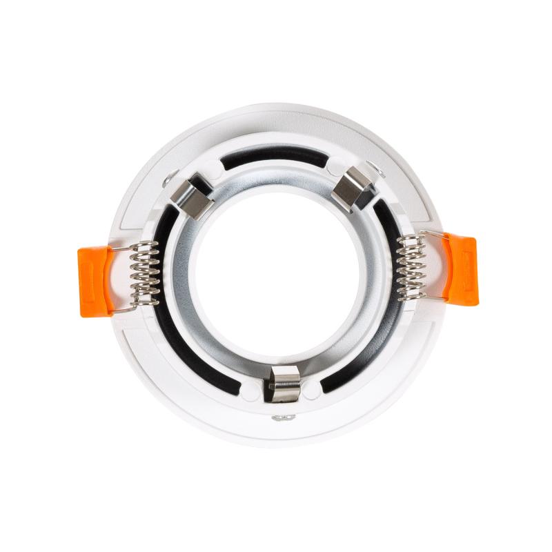 Aro Downlight Circular Luz Indirecta Blanco para Bombilla LED GU10 / GU5.3 Corte Ø 70 mm