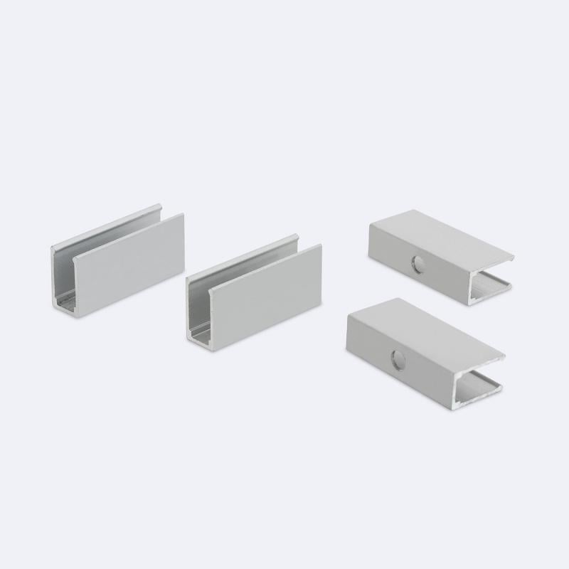 Perfil Neón SFLEX 6x12 Superficie/Empotrable Curva Lateral para Tira LED IP20 hasta 8 mm