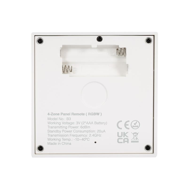 Mando RF para Regulador LED RGBW 4 Zonas MiBoxer B3