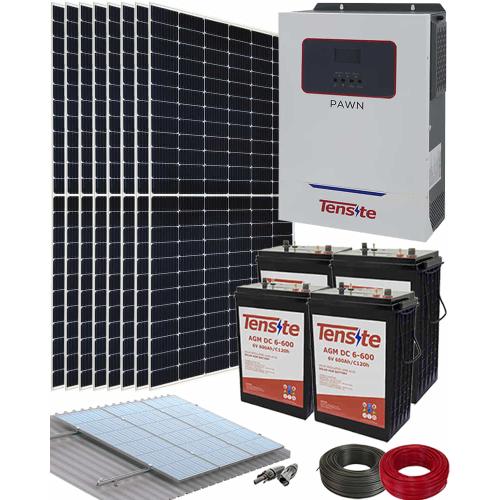 Kit Placas Solares para Autoabastecimiento 3600W 24V