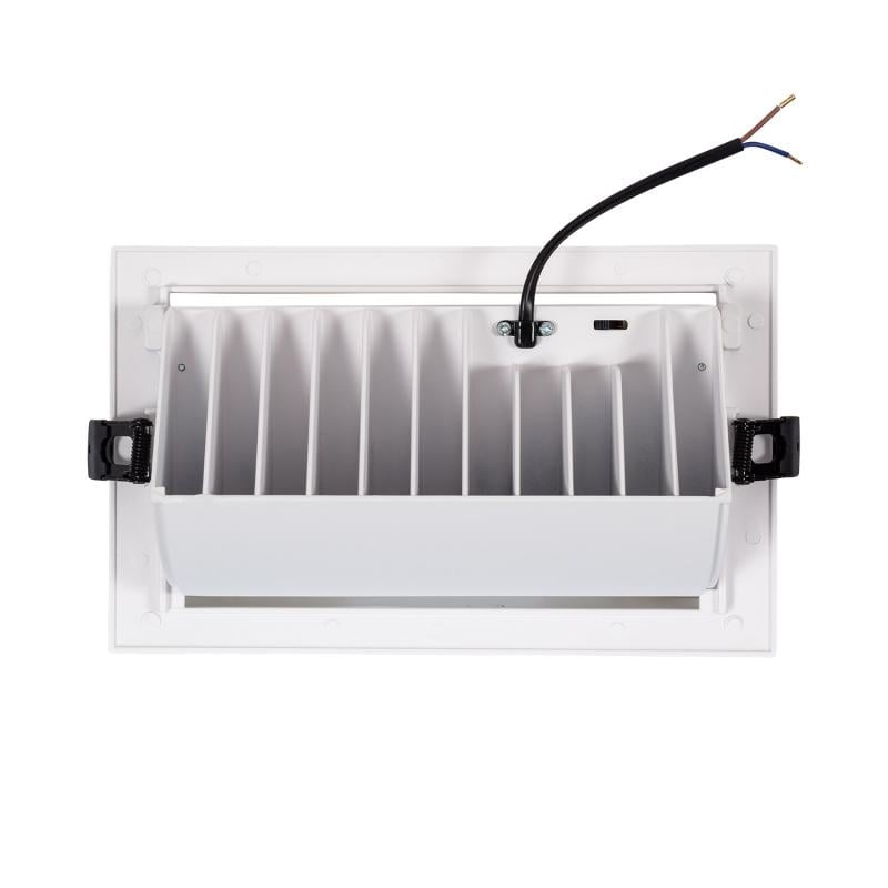 Downlight LED 46W Rectangular Direccionable Chip OSRAM 120 lm/W Corte 210x125 mm