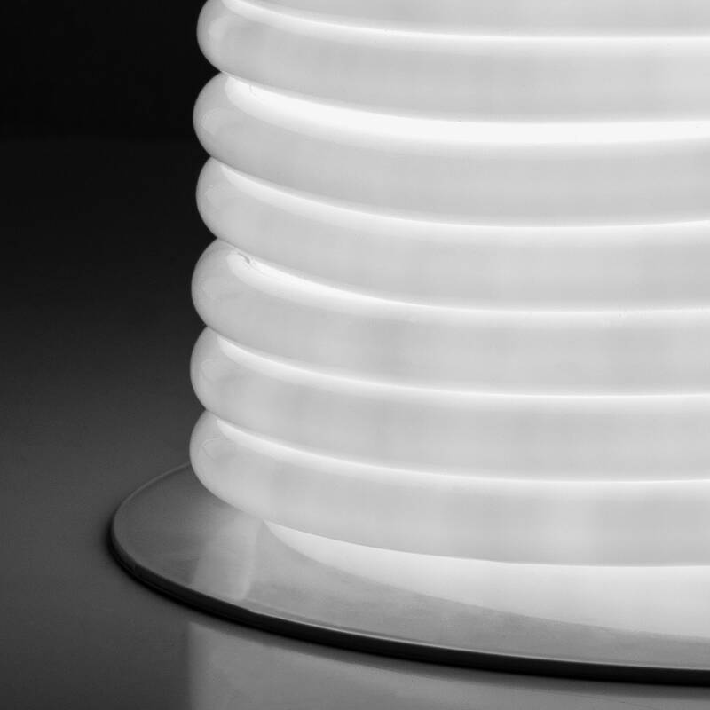 Tira LED Neón Regulable 220V BOBINA 50m Blanco Frío Circular 360 9W/m Corte 100cm IP67
