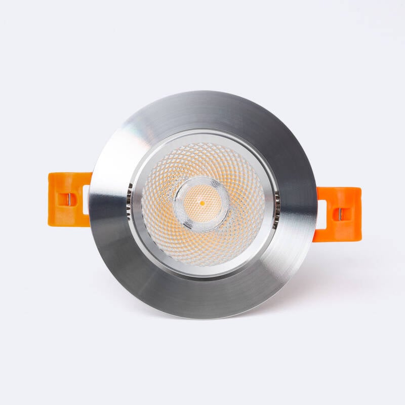 Foco Downlight LED 7W Circular COB CRI90 Corte Ø 70 mm Silver
