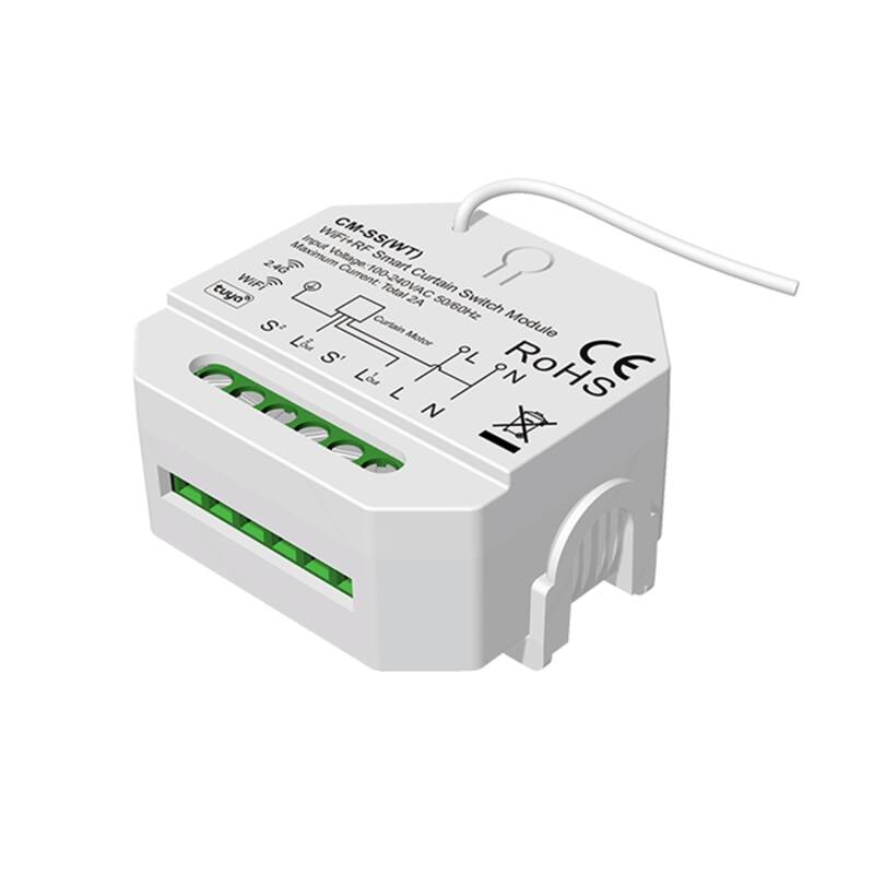 Interruptor Persiana WiFi Compatible con Mando RF SKYDANCE CM-SS(WT)