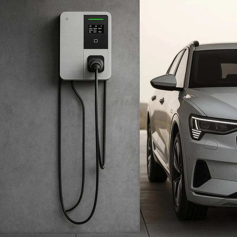Cargador para Coche Eléctrico SMART Wifi RFID con Balanceador de Potencia 5m