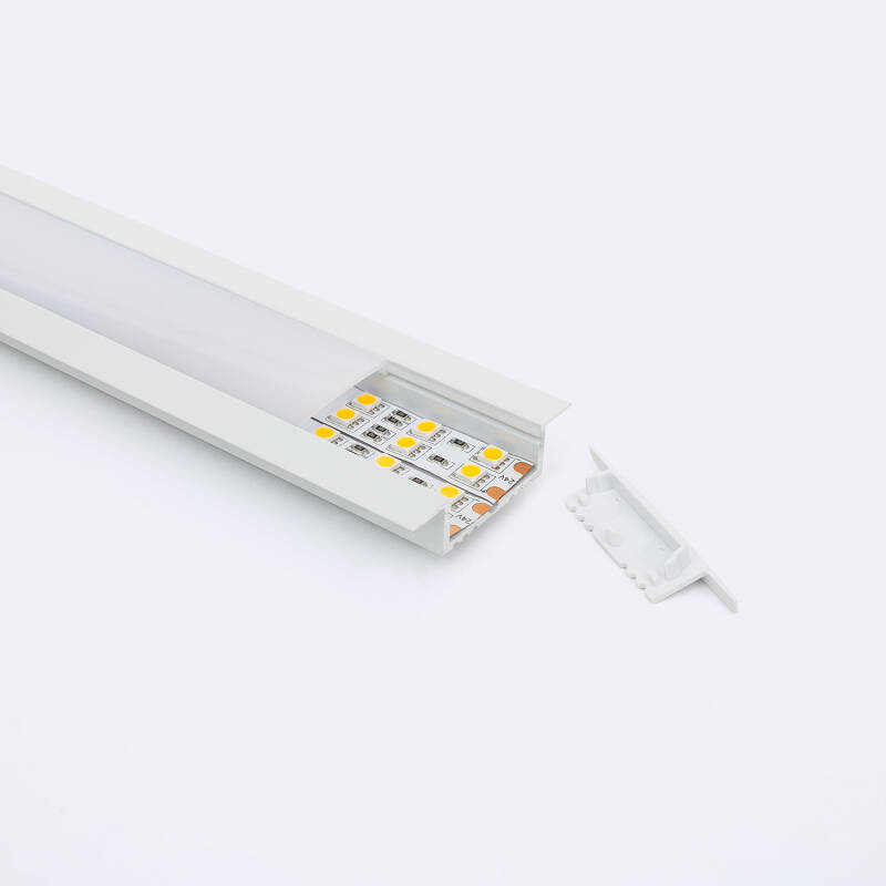 Perfil Aluminio Empotrable para Tiras LED hasta 31 mm