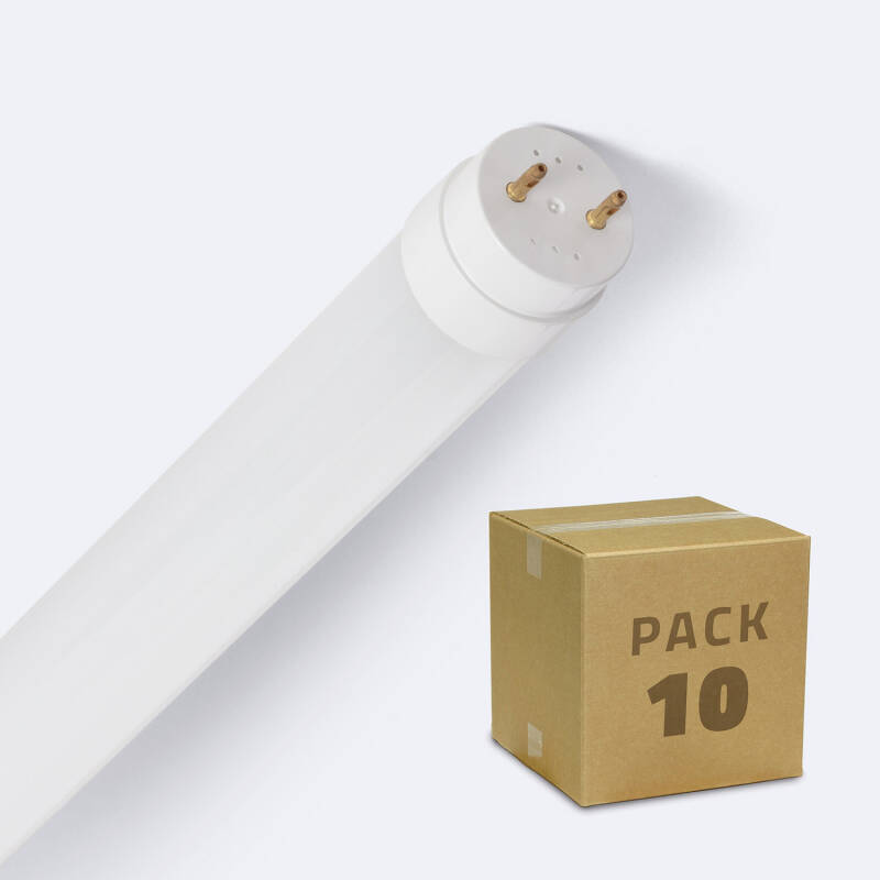 Tubo LED T8 G13 150 cm Cristal Conexión un Lateral 22W 120lm/W (Pack 10 un)