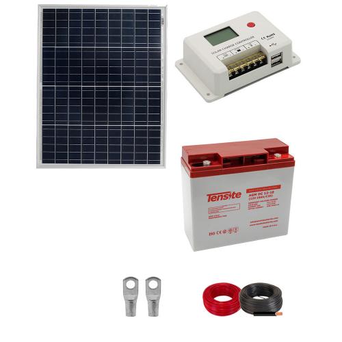 Kit Solar Portátil Autoinstalable 50W Mini Portátil