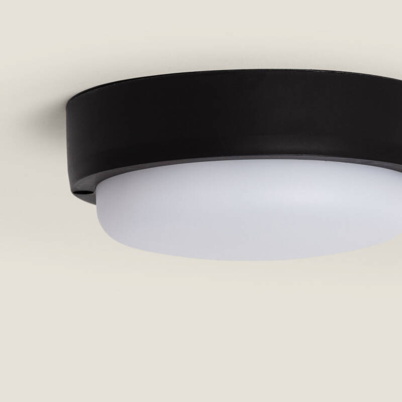 Plafón LED 15W Circular para Exterior Ø140 mm IP65 Hublot Black