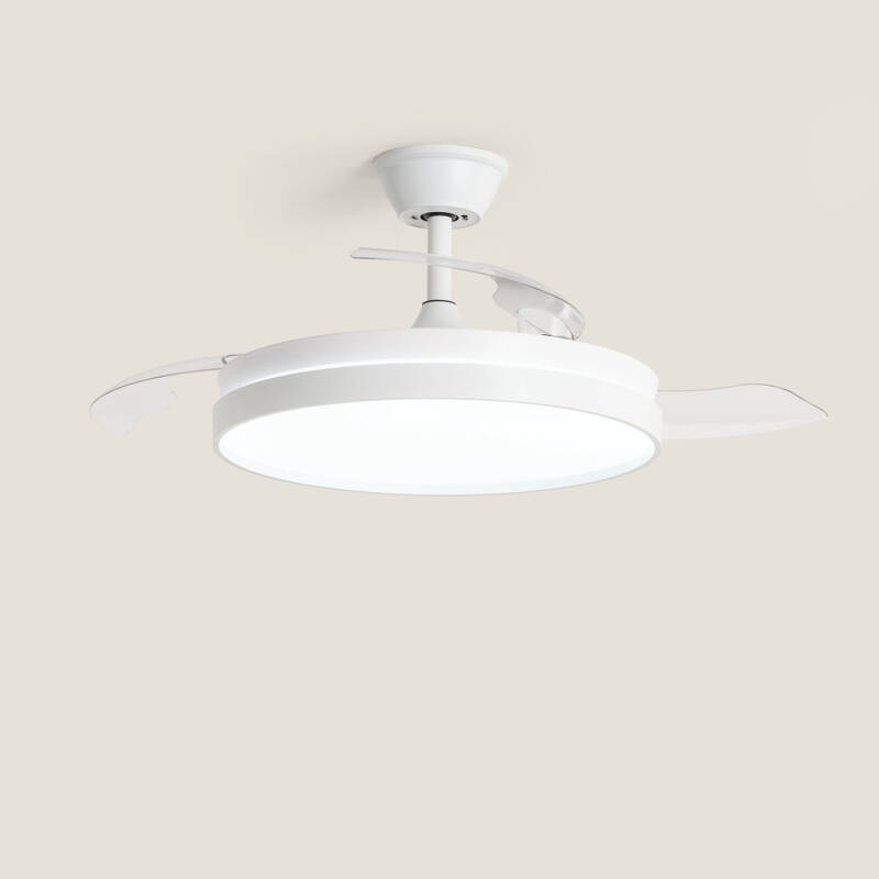 Ventilador de Techo con luz Silencioso DC aspas retráctiles Kaios