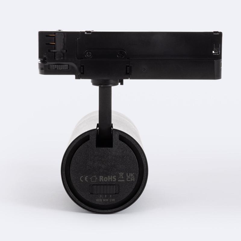 Foco Carril LED Trifásico 30W Wild CCT Seleccionable Regulable TRIAC Multiángulo 24-60º