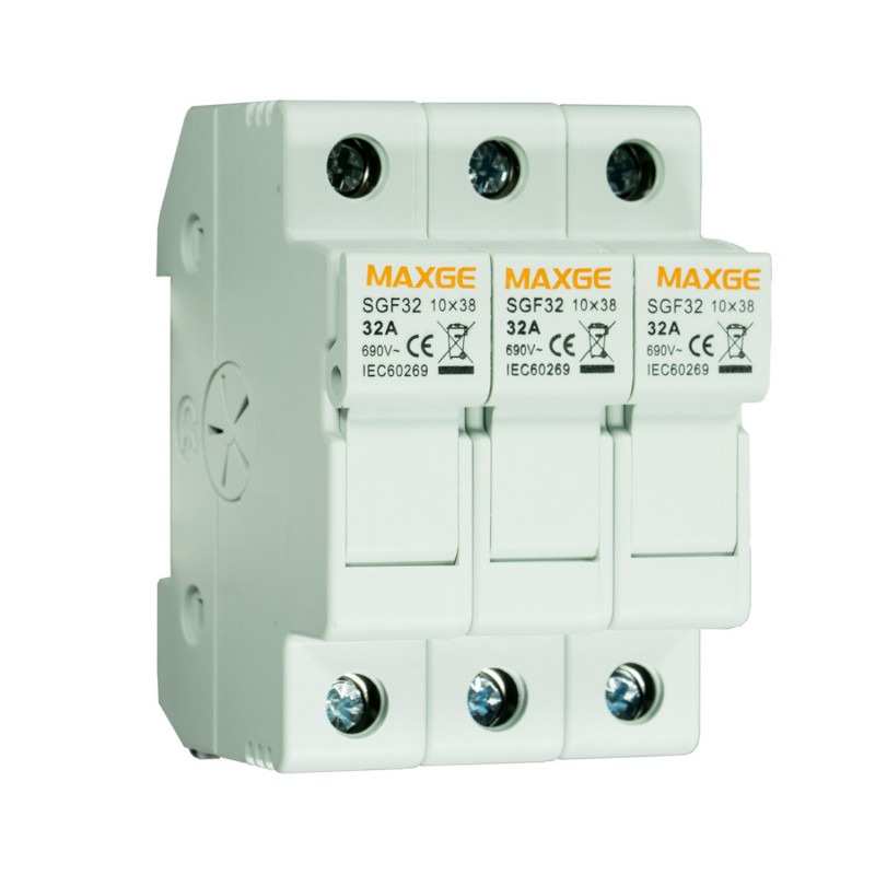 Portafusibles Seccionable MAXGE 10x38mm 500V Máx 32A