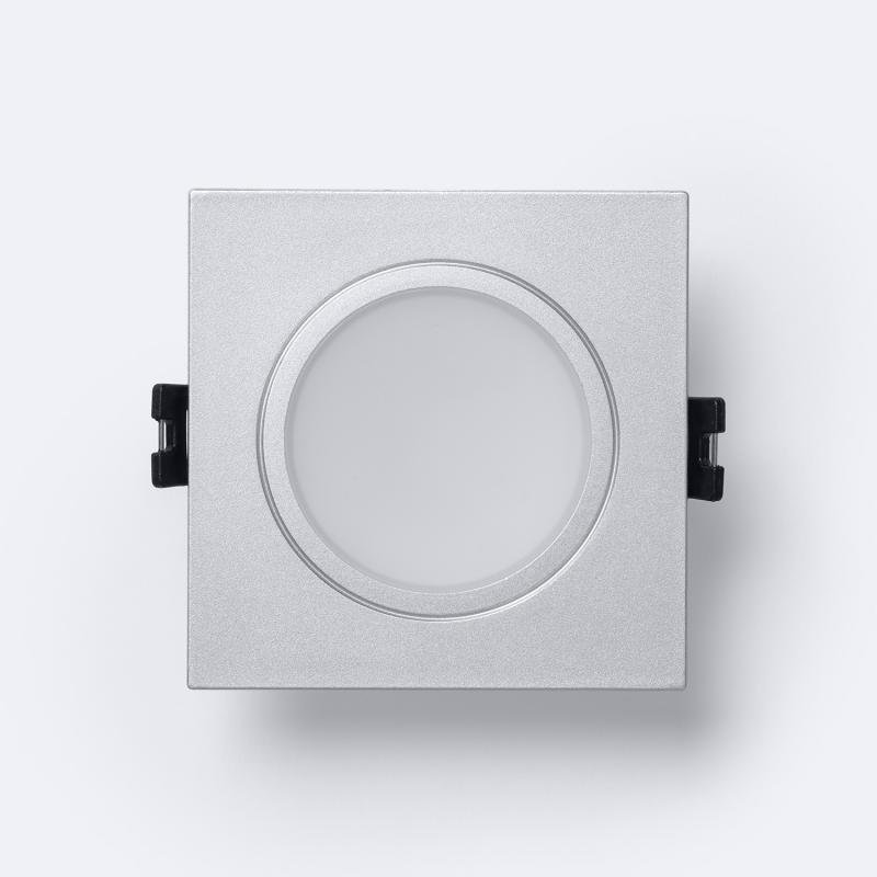 Aro Downlight Cuadrado IP65 para Bombilla LED GU10 / GU5.3 Corte Ø75 mm Maxis