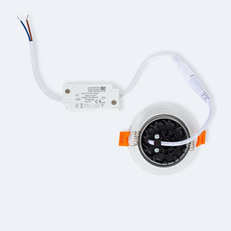 Downlight LED 6W Circular Direccionable Corte Ø 70 mm IP44